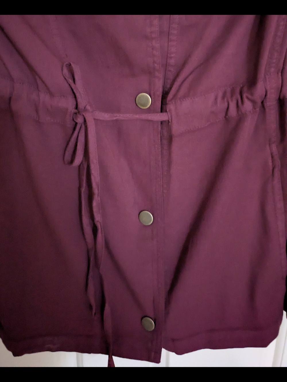 Wearables Jodie Utility Jacket Vest Drawstring Waist Plum Women's 1X NWT - Picture 6 of 8